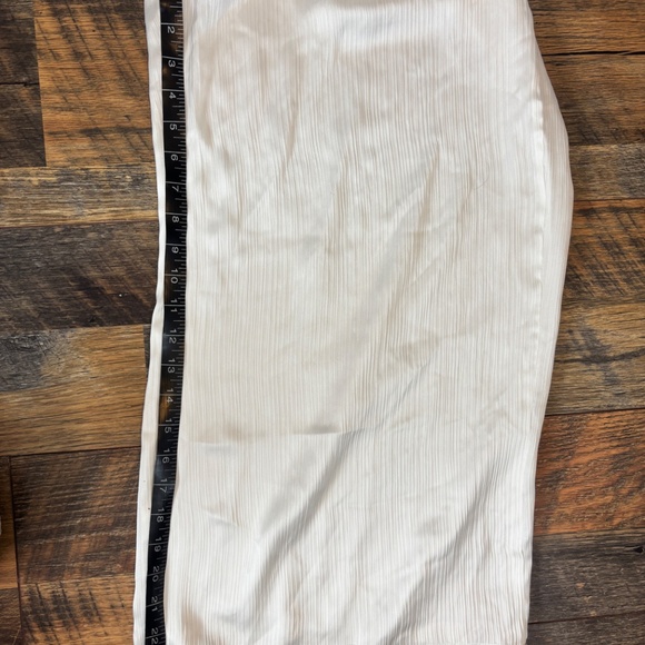 Chelsea And Violet Satin toasted ivory Wide Leg Draw String Pants - Picture 7 of 8